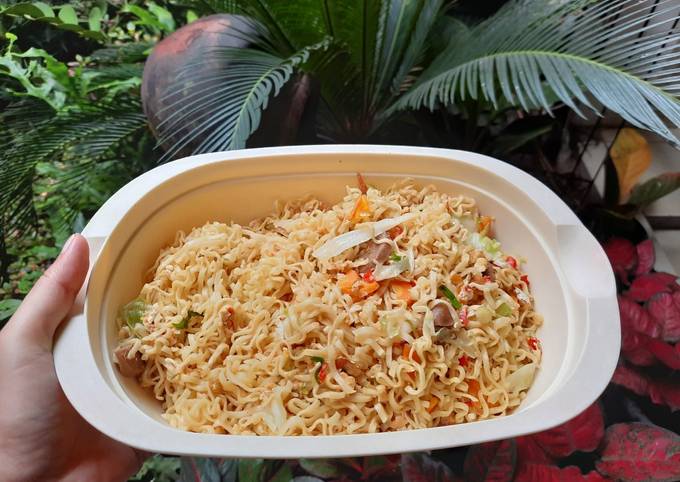 Mie goreng cap 3 ayam ala afria no kecap