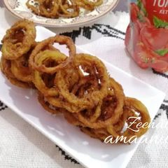 A picture of Crispy Onion Rings with Za'atar (Thyme).