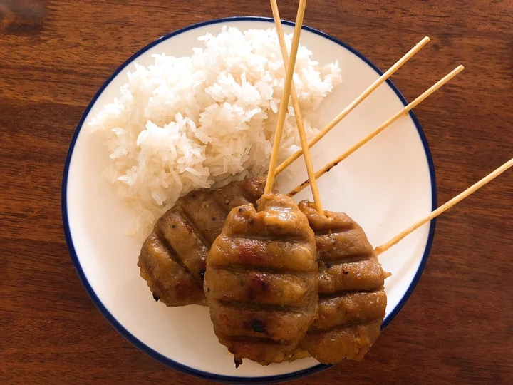 Simple Way Make Recipe Quick Recipe for Another type of Thai Pork skewer&amp;#34;Called&amp;#34; Moo Ping Nom Sod &amp;#34; that is So Delicious, Delicious}