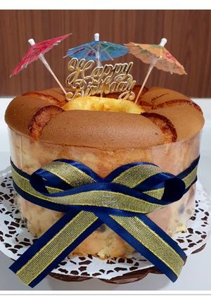 Foto resep Chiffo cake keju kismis