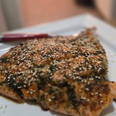 A picture of Cajun honey butter salmon.