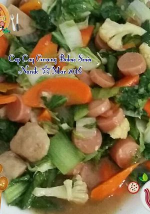 Foto resep Cap Cay Goreng Bakso Sosis