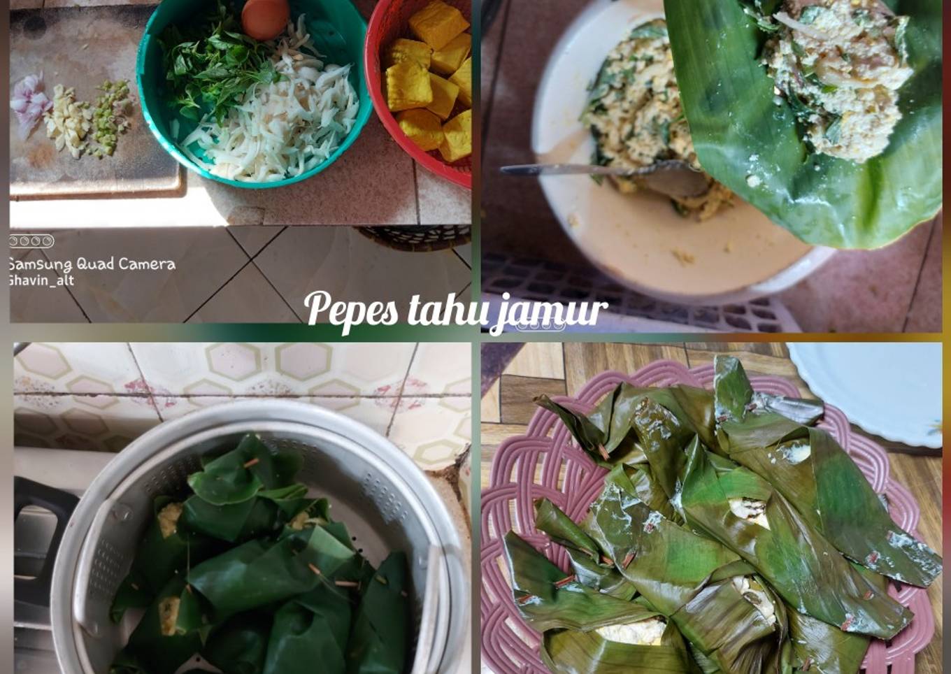 Pepes tahu jamur