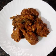 A picture of Gongura Chicken.