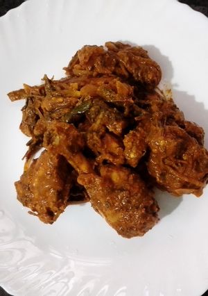 A picture of Gongura Chicken.