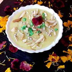 A picture of Kong firani (Kong Pudding) / Kashmiri Firani.