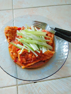 Foto resep Martabak mie pedas asam manis