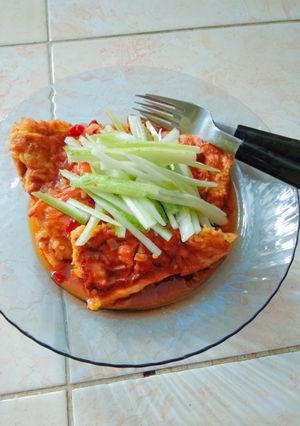 Foto resep Martabak mie pedas asam manis