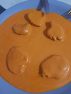 Una foto de Solomillo con salsa de pimientos de piquillo