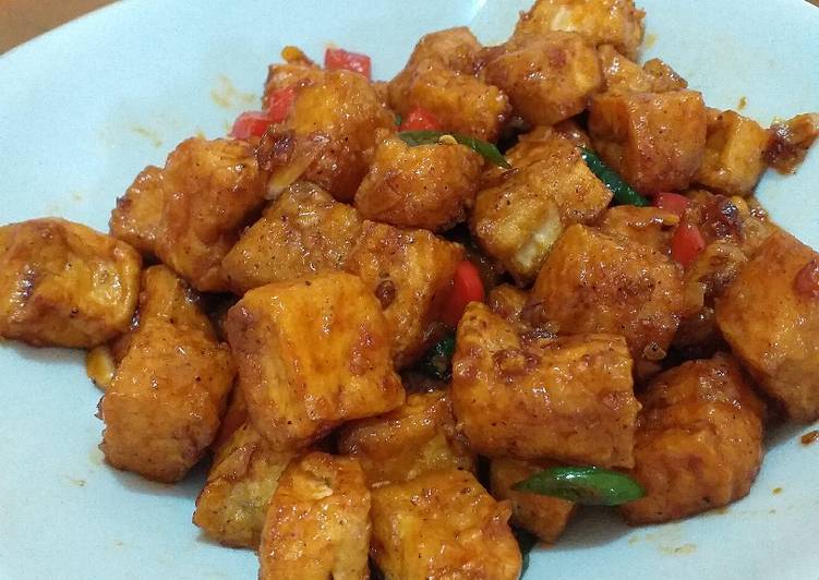 Langkah Mudah untuk Membuat Tahu goreng Lada Hitam yang Enak