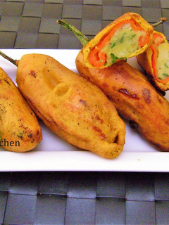 A picture of Mirchi Vada.