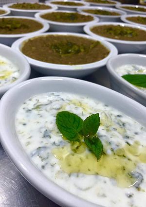 عکسی از دستور ماست و بورانی اسفناج