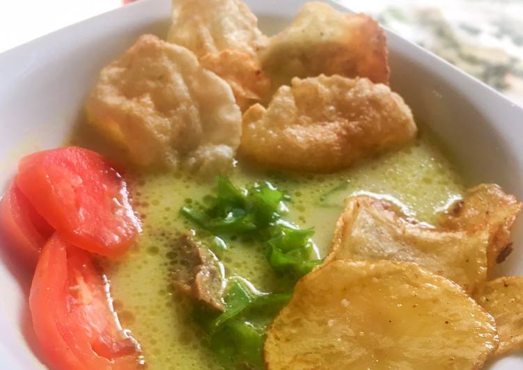 Soto daging kuah santan dan susu resep enin