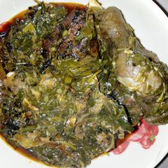 A picture of Edikaikong Soup.
