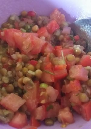 Una foto de Ensalada de lentejas