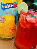 Watermelon with mango lemonade