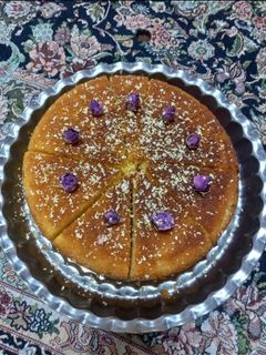 عکسی از دستور کیک باقلوا بدون فر