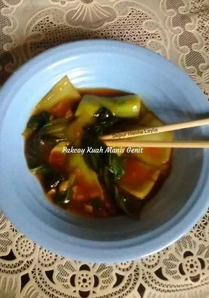 Foto resep Pakcoy kuah manis genit