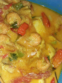 Foto resep Udang tahu kuah santan