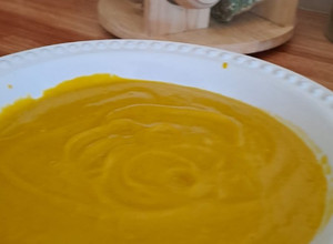 Una foto de Sopa. Crema de zapallo