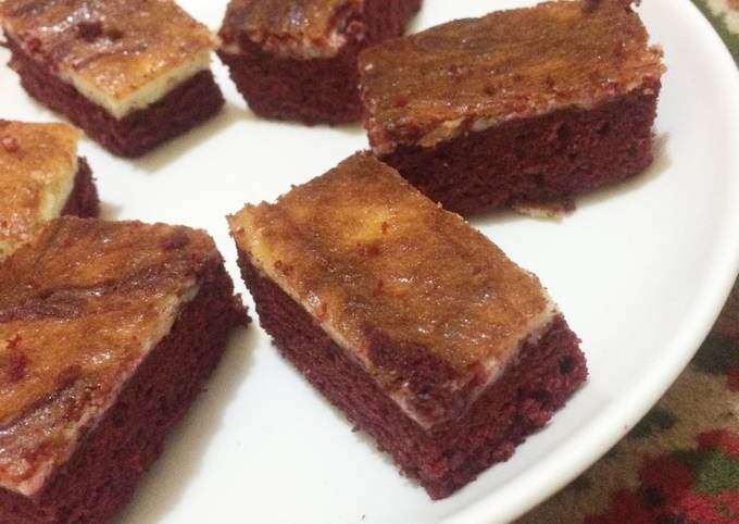 Resep Brownies (Red Cheesecake Brownies by Laura Vitale) Permatasari - Cookpad