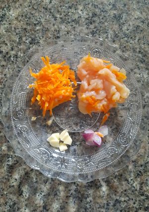 Foto resep Mpasi 6 bulan Day 1 | Bubur Ayam Wortel