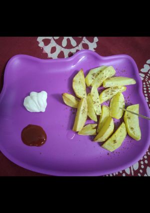 পটেটো ওয়েজেস্(potato wedges recipe in Bengali) রেসিপির প্রধান ছবি