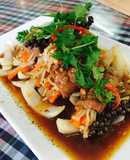 Bò cuộn nấm kim châm