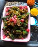 Bhindi Besan Peanut sabji testy