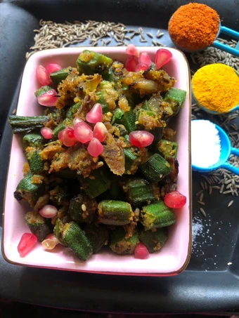 Recipe Bhindi Besan Peanut sabji testy which Delicious