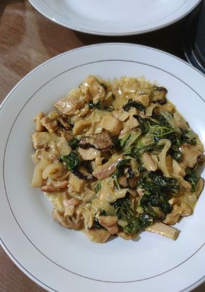 Foto resep Chicken mushroom w/ spinach