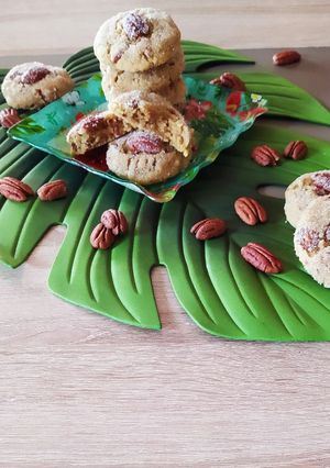 Φωτογραφία της συνταγής Soft & chewy pecan cookies🍪