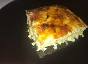Una foto de Budín de puerros