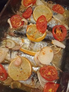 Une photo de Sardines au four