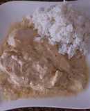 Pechugas de pollo en salsa roquefort