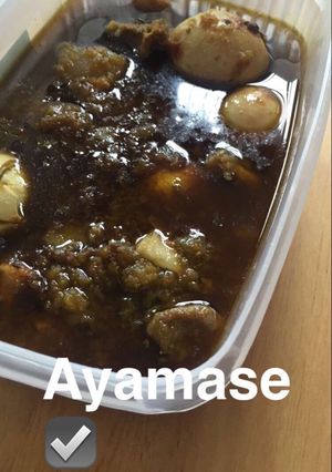 A picture of Ayamase sauce.