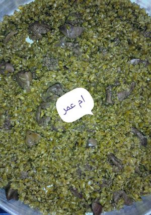 صورة لوصفة فريك بالكبد والقوانص