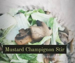 Resep Terbaik Mustard Champignon Stir Tumis Sawi Jamur ala Kitchentaste Paling Enak