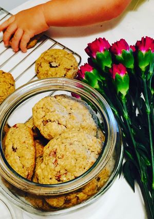 Foto resep Coconut Oatmeal & Dark Chocolate Cookies 🥥🍫🍪