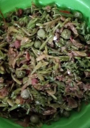 Foto resep Tumis bunga pepaya pedas