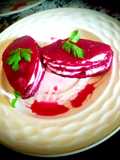 Thousand beet leaves with feta cheese flavored with herbs