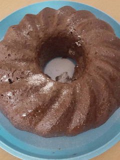 Una foto de Bizcocho con yogur de fresa