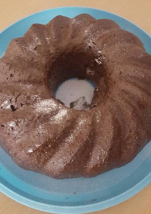 Una foto de Bizcocho con yogur de fresa