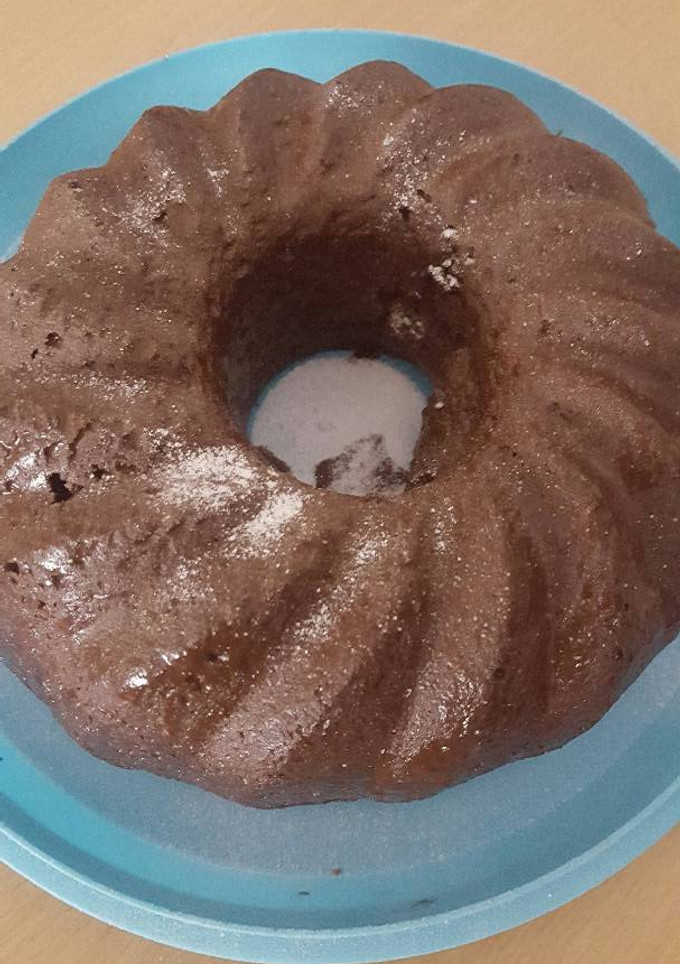 Una foto de Bizcocho con yogur de fresa