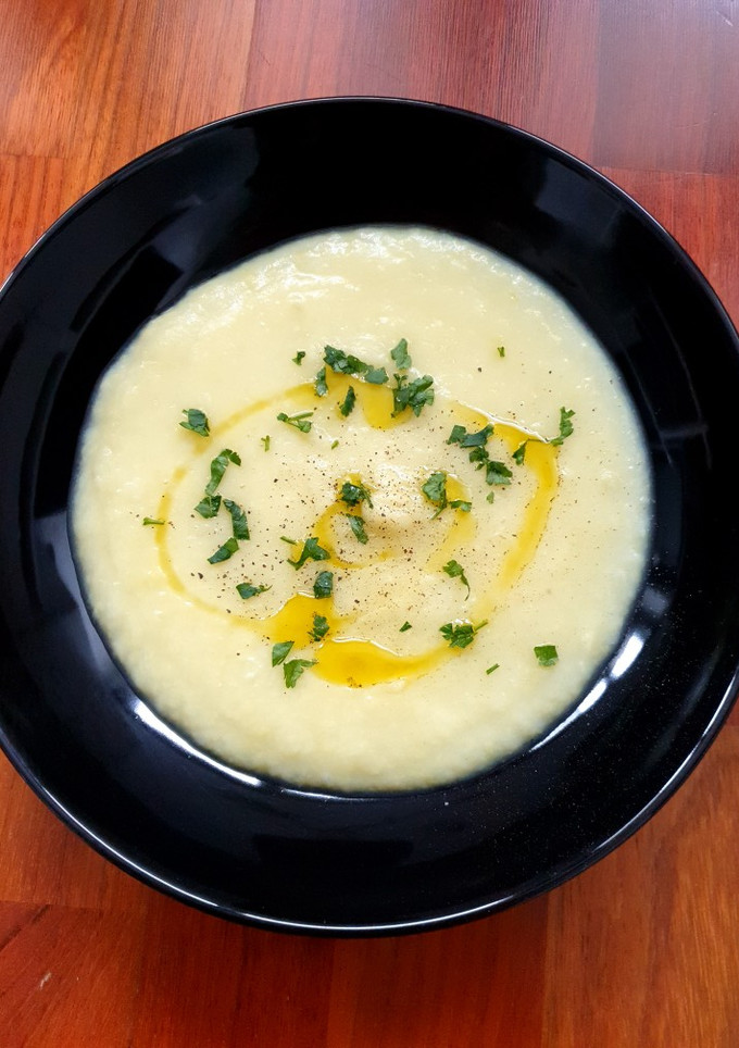 Una foto de Crema de puerros