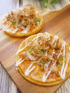 輕鬆做「大阪燒」鬆餅機也能完成東洋風。 的食譜成品照片
