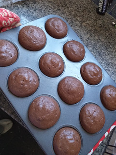 Una foto de Muffins de chocolate Fácil