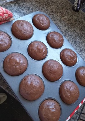 Una foto de Muffins de chocolate Fácil