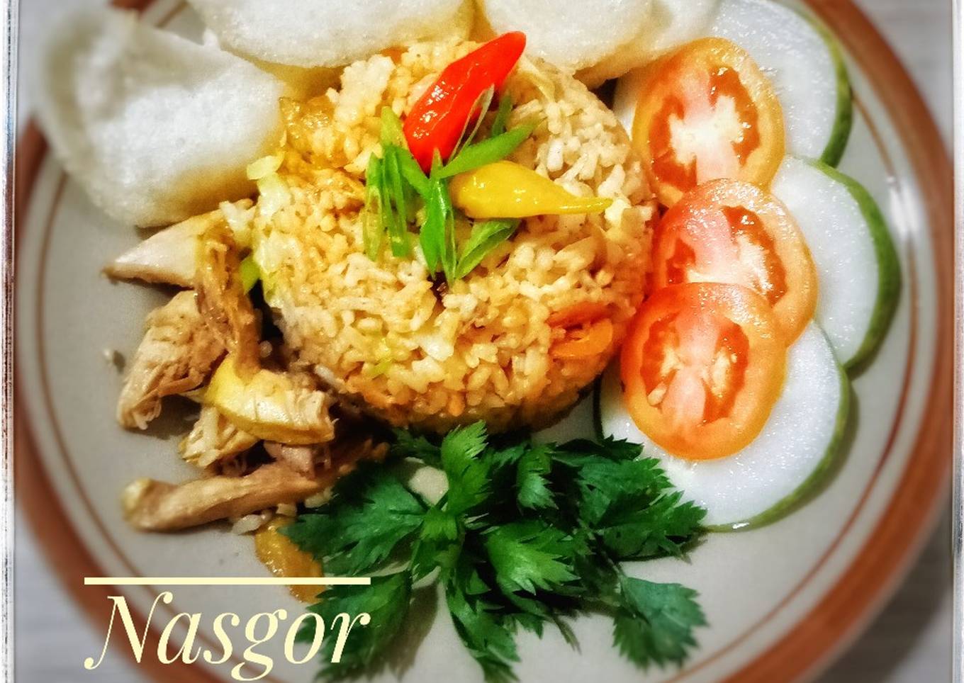 Nasgor ayam (ampas wijen)