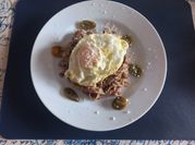 Una foto de tagliatelle al huevo
